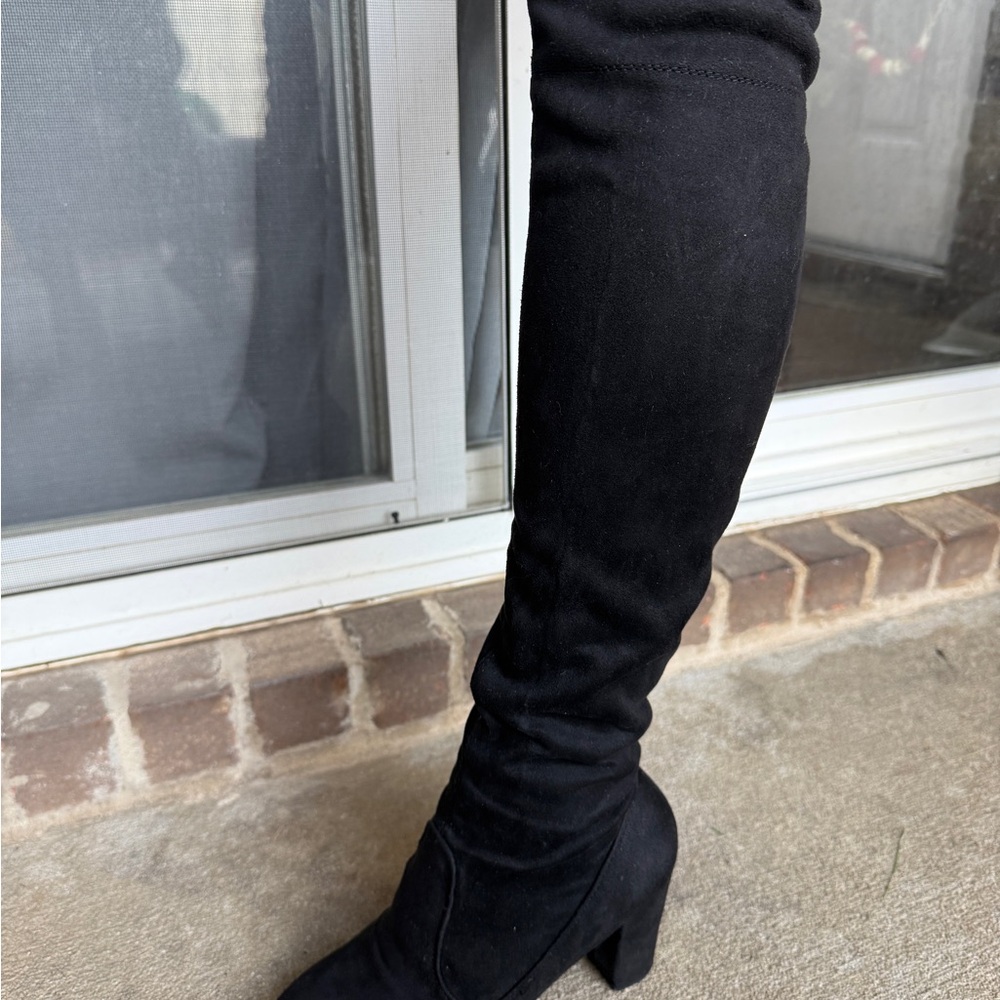 Chinese Laundry Black Over-the-Knee Boots